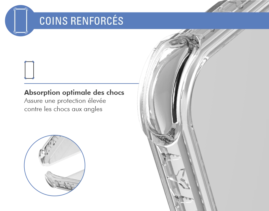 Coque Renforcée Apple IPhone 14 AIR Garantie à Vie Transparente Force Case 5 Coque Renforcée Apple IPhone 14 AIR Garantie à Vie Transparente Force Case – Image 3