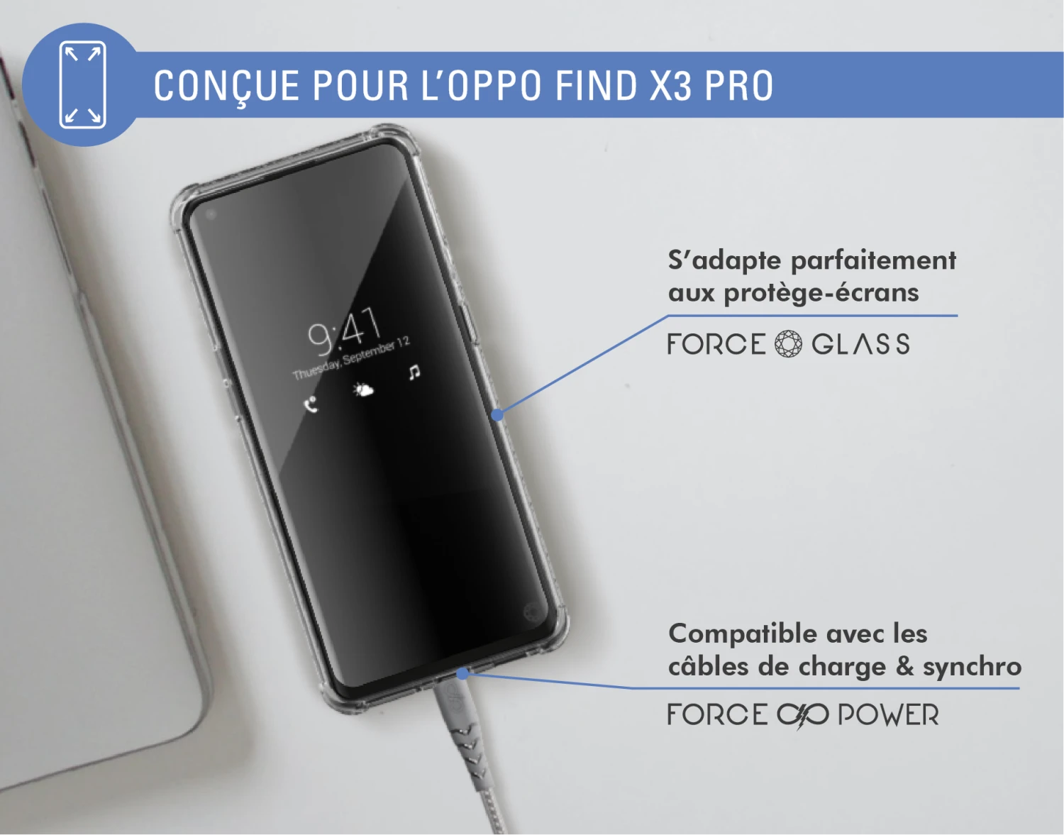 Coque Renforcée AIR Garantie à Vie Transparente Pour Oppo Find X3 Lite Force Case 8 Coque Renforcée AIR Garantie à Vie Transparente Pour Oppo Find X3 Lite Force Case – Image 6