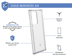 Coque Renforcée Samsung G Note 20 Ultra AIR Garantie à Vie Transparente Force Case 5 Coque Renforcée Samsung G Note 20 Ultra AIR Garantie à Vie Transparente Force Case -Force Mobility Shop fcairgn20ut 02 1