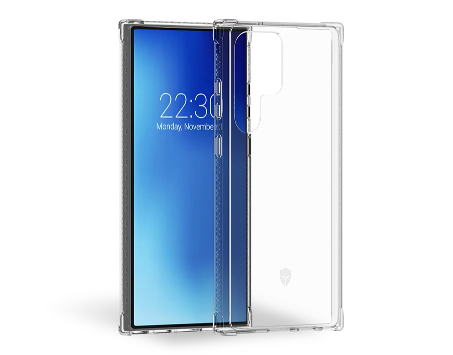 Coque Renforcée Samsung Galaxy S23 Ultra 5G AIR Garantie à Vie Transparente - 50% Plastique Recyclé Force Case 3 Coque Renforcée Samsung Galaxy S23 Ultra 5G AIR Garantie à Vie Transparente - 50% Plastique Recyclé Force Case