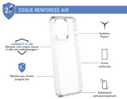 Coque Renforcée Apple IPhone 14 Pro Max AIR Garantie à Vie Transparente Force Case 10 Coque Renforcée Apple IPhone 14 Pro Max AIR Garantie à Vie Transparente Force Case -Force Mobility Shop fcairip14pmt 02 3