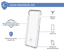 Coque Renforcée Apple IPhone 6/7/8/SE/SE22 AIR Garantie à Vie Transparente Force Case 5 Coque Renforcée Apple IPhone 6/7/8/SE/SE22 AIR Garantie à Vie Transparente Force Case -Force Mobility Shop fcairip8t 02 1