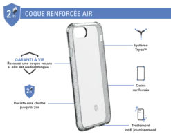 Coque Renforcée Apple IPhone 6/7/8/SE/SE22 AIR Garantie à Vie Contour Gris Force Case -Force Mobility Shop fcairipseg 02 1