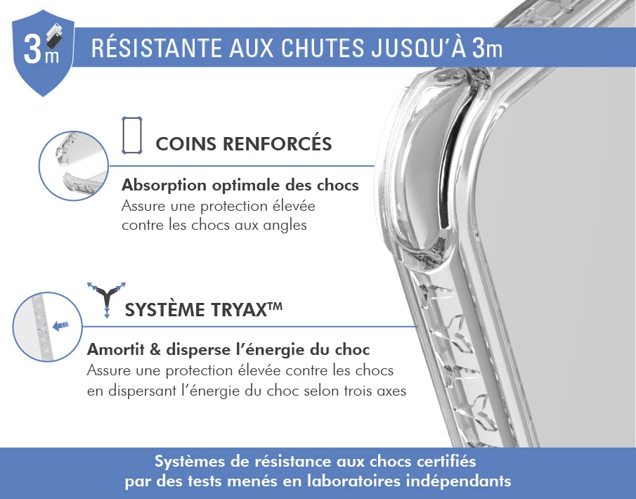 APPLE Coque Renforcée IPhone 15 Pro Max AIR Compatible MagSafe Transparente - Origine France Garantie - Garantie à Vie Force Case 5 APPLE Coque Renforcée IPhone 15 Pro Max AIR Compatible MagSafe Transparente - Origine France Garantie - Garantie à Vie Force Case – Image 3