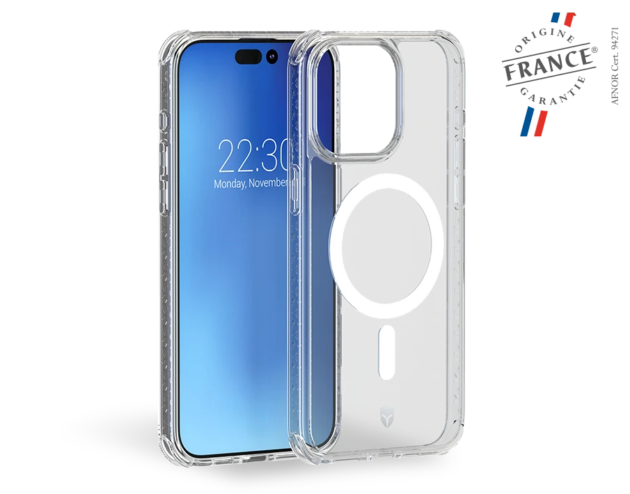 APPLE Coque Renforcée IPhone 15 Pro Max AIR Compatible MagSafe Transparente - Origine France Garantie - Garantie à Vie Force Case 3 APPLE Coque Renforcée IPhone 15 Pro Max AIR Compatible MagSafe Transparente - Origine France Garantie - Garantie à Vie Force Case