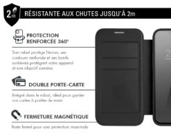 APPLE Étui Folio Renforcé IPhone 15 Plus Compatible MagSafe Noir - Garantie à Vie Force Case 9 APPLE Étui Folio Renforcé IPhone 15 Plus Compatible MagSafe Noir - Garantie à Vie Force Case -Force Mobility Shop fcfoliomagip15plb 03 fr