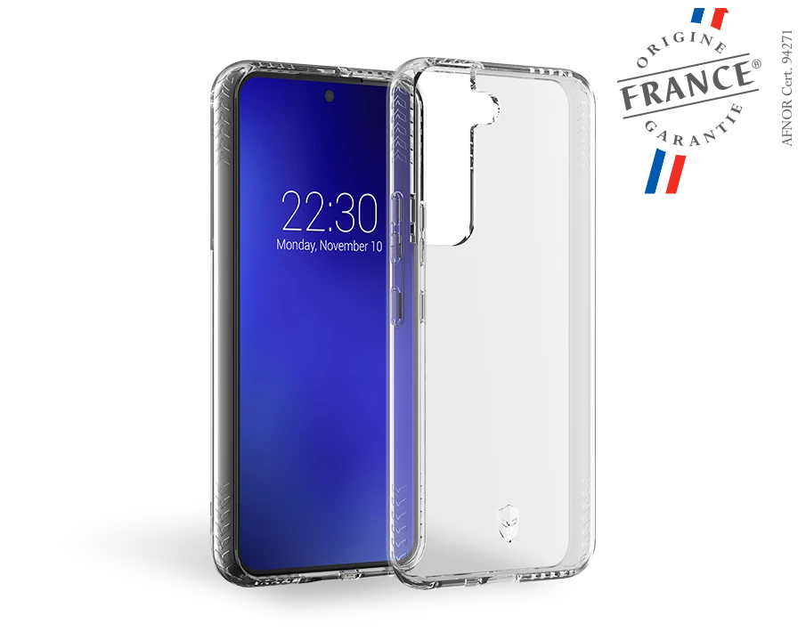 Coque Renforcée PULSE Made In France Garantie à Vie Transparente Pour Samsung Galaxy S22 5G Force Case 3 Coque Renforcée PULSE Made In France Garantie à Vie Transparente Pour Samsung Galaxy S22 5G Force Case