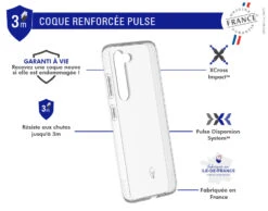 Coque Renforcée Samsung Galaxy S23 5G PULSE Made In France Garantie à Vie Transparente Force Ca -Force Mobility Shop fcpulsgs23 02 fr