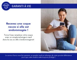 APPLE Coque Renforcée IPhone 15 PULSE Garantie à Vie Transparente - FR Force Case -Force Mobility Shop fcpulsip15t 05 fr