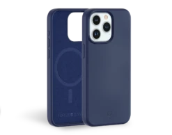 APPLE Coque IPhone 15 Pro Silicone Renforcée Compatible MagSafe Garantie à Vie Bleu Marine Force Case