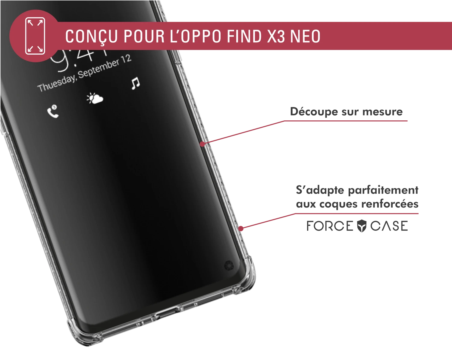 Protège écran 3D Original Garanti à Vie En Verre Organique Pour Oppo Find X3 Neo Force Glass 7 Protège écran 3D Original Garanti à Vie En Verre Organique Pour Oppo Find X3 Neo Force Glass – Image 5