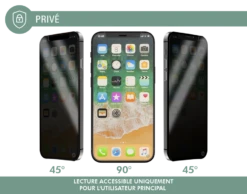 Protège écran Plat Privé Garanti à Vie En Verre Organique Pour Apple IPhone 13 Mini Force Glass -Force Mobility Shop fg priv 03