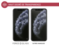 Protège écran Apple IPhone 11 Pro / X / XS Original Contour Noir Garanti à Vie Force Glass -Force Mobility Shop fgevoip1958orig 04