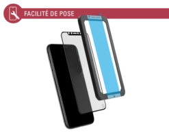 Protège écran Apple IPhone 11 Pro / X / XS Original Contour Noir Garanti à Vie Force Glass -Force Mobility Shop fgevoip1958orig 06