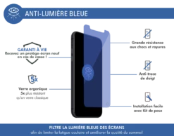 Protège écran Apple IPhone 11 / XR Anti Lumière Bleue Garanti à Vie Force Glass -Force Mobility Shop fgevoip61ab 02