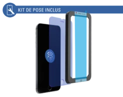 APPLE Verre Trempé Force Glass Anti-bleu Pour IPhone 6/6S Et Kit De Pose -Force Mobility Shop fgevoip6ab 05