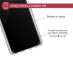 Protège écran Huawei P40 Original Garanti à Vie Force Glass -Force Mobility Shop fgevop40orig 05