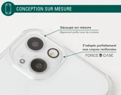 Protège écran Caméra Apple IPhone 13 Mini Garanti à Vie Force Glass -Force Mobility Shop fgmgcamip1354orig 05