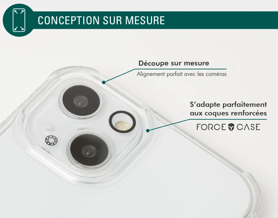 Protège écran Caméra Apple IPhone 13 Garanti à Vie Force Glass 7 Protège écran Caméra Apple IPhone 13 Garanti à Vie Force Glass – Image 5