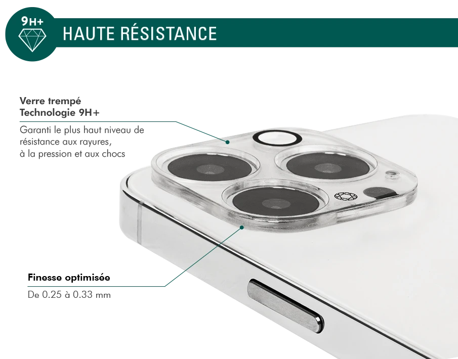 Protège écran Caméra Apple IPhone 13 Pro Max Garanti à Vie Force Glass 5 Protège écran Caméra Apple IPhone 13 Pro Max Garanti à Vie Force Glass – Image 3