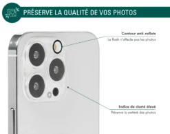 Protège écran Caméra Apple IPhone 14 Pro/ 14 Pro Max Garanti à Vie Force Glass -Force Mobility Shop fgmgcamip14porig 04