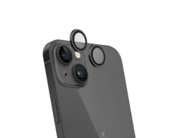 Protège Lentilles Caméra IPhone 15 / 15 Plus / IPhone 14 / IPhone 14 Plus Garanti à Vie Force Glass -Force Mobility Shop fgmglensip15b main
