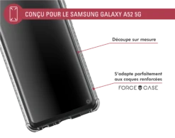Protège écran 2.5D Original Garanti à Vie En Verre Organique Pour Samsung Galaxy A52 4G / A52 5G / A52s Force Glass -Force Mobility Shop fgogga525gorig 05