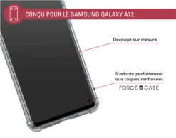Protège écran 2.5D Original Garanti à Vie En Verre Organique Pour Samsung Galaxy A72 Force Glass -Force Mobility Shop fgogga72gorig 05