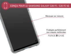 Protège écran Samsung G S20FE Original Garanti à Vie Force Glass -Force Mobility Shop fgoggs20feorig 05