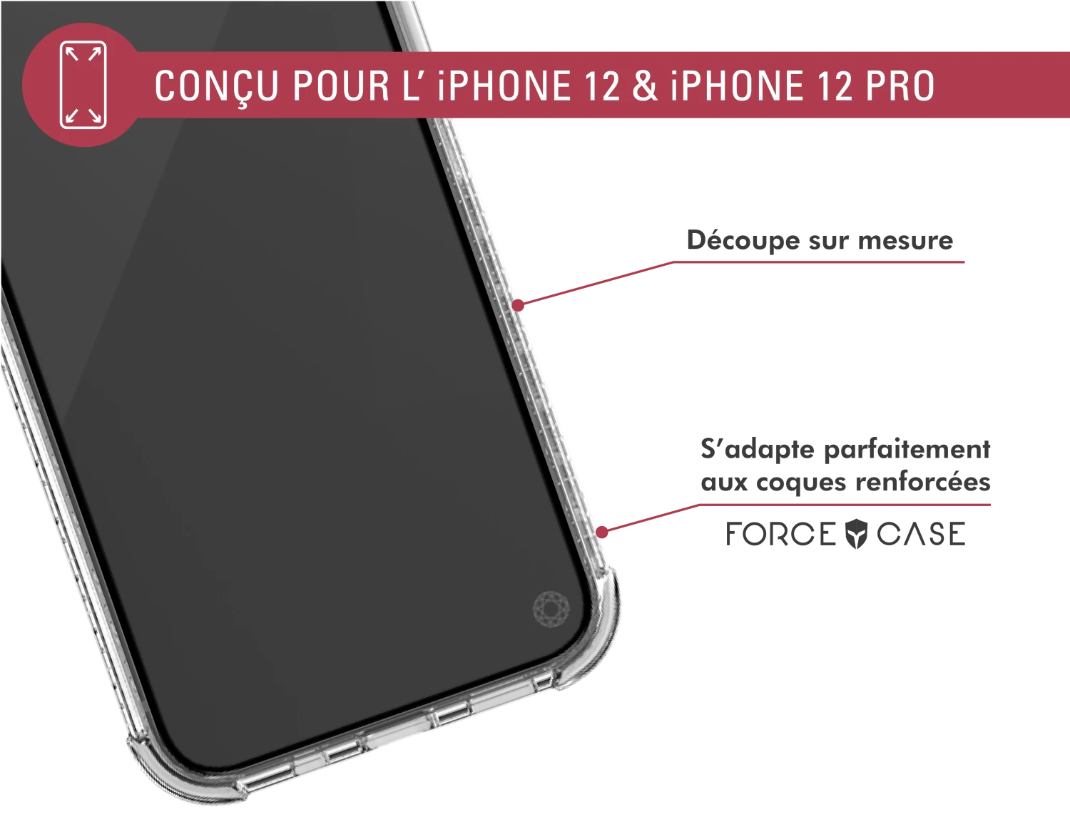 Protège écran Apple IPhone 12 / 12 Pro Original Garanti à Vie Force Glass 7 Protège écran Apple IPhone 12 / 12 Pro Original Garanti à Vie Force Glass – Image 5