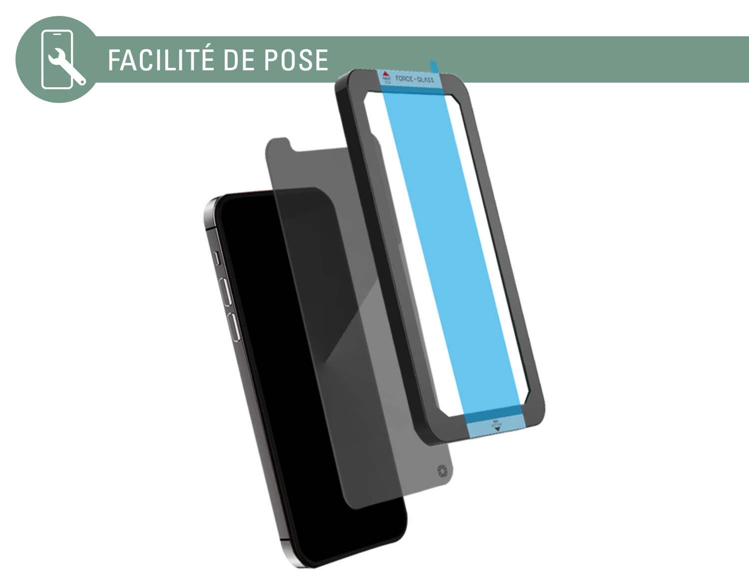 Protège écran Apple IPhone 12 / 12 Pro Privé Garanti à Vie Force Glass 8 Protège écran Apple IPhone 12 / 12 Pro Privé Garanti à Vie Force Glass – Image 6