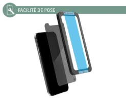 Protège écran Apple IPhone 12 Pro Max Privé Garanti à Vie Force Glass -Force Mobility Shop fgogip1267priv 06