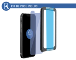 Protège écran Plat Anti Lumière Bleue Garanti à Vie En Verre Organique Pour Apple IPhone 13 Mini Force Glass -Force Mobility Shop fgogip1354ab 05 1