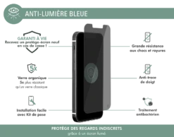 Protège écran Plat Privé Garanti à Vie En Verre Organique Pour Apple IPhone 13 Mini Force Glass -Force Mobility Shop fgogip1354priv 02