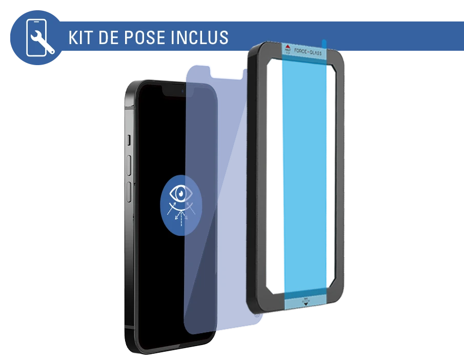 Protège écran Plat Anti Lumière Bleue Garanti à Vie En Verre Organique Pour Apple IPhone 13 / 13 Pro Force Glass 5 Protège écran Plat Anti Lumière Bleue Garanti à Vie En Verre Organique Pour Apple IPhone 13 / 13 Pro Force Glass – Image 3