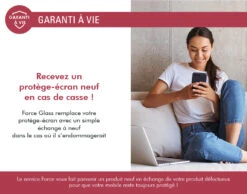 APPLE Protège écran IPhone 15 Plus / IPhone 14 Pro Max 2.5D Original 100% Verre Organique Recyclé Garanti à Vie Force Glass -Force Mobility Shop fgogip15plorig 05 fr