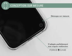 APPLE Protège écran IPhone 15 Plus / IPhone 14 Pro Max 2.5D Privé - Garanti à Vie Force Glass -Force Mobility Shop fgogip15plpriv 05 fr