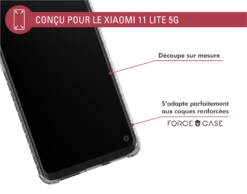 Protège écran 2.5D Original Garanti à Vie En Verre Organique Pour Xiaomi Mi 11 Lite 5G Force Glass -Force Mobility Shop fgogxmi11l5gorig 05