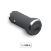 Chargeur Voiture Garanti à Vie USB A 2.4A Rapide Et Intelligent Gris Force Power -Force Mobility Shop fpcac2.4a1usbag main
