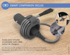 Chargeur Voiture Garanti à Vie USB C 27W Ultra-rapide Et Intelligent Gris Force Power -Force Mobility Shop fpcac27w1usbcg 05