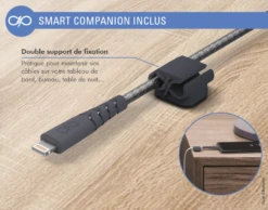 APPLE Chargeur Voiture 2.4A IC Smart + Câble Renforcé USB A/Lightning Garanti à Vie Gris Force Power -Force Mobility Shop fpcacmfin1.2mg 06