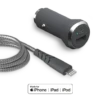 APPLE Chargeur Voiture 2.4A IC Smart + Câble Renforcé USB A/Lightning Garanti à Vie Gris Force Power -Force Mobility Shop fpcacmfin1.2mg main