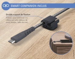 Câble Ultra-renforcé USB A/micro USB 2 M 2.1A Garanti à Vie Gris Force Power -Force Mobility Shop fpcblmic2mg 05