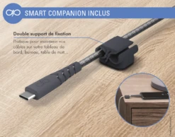 CHARGEUR MAISON 65W POWER DELIVERY GAN UNIVERSEL COMPATIBLE SMARTPHONE, TABLETTE, PC,ETC. GARANTI À VIE GRIS -Force Mobility Shop fpcs65wgancg 05