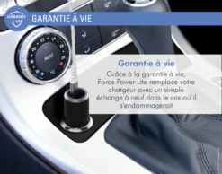 Double Chargeur Voiture USB A+C PD 37W (12+25W) Power Delivery Garanti à Vie Noir Force Power Lite 11 Double Chargeur Voiture USB A+C PD 37W (12+25W) Power Delivery Garanti à Vie Noir Force Power Lite -Force Mobility Shop fplicac2ac37wpdb 05