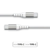 Câble Renforcé USB C/USB C 1,2 M 3A Garanti à Vie Blanc Force Power Lite -Force Mobility Shop fplicc1m2w main