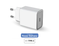 Chargeur Maison USB C PD 25W Power Delivery Garanti à Vie Blanc Force Power Lite