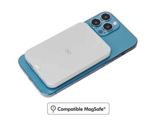 Batterie De Secours Induction 5000 MAh Compatible MagSafe Blanc Force Power -Force Mobility Shop fpmspb15ww main