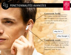 Ecouteurs Intra True Wireless Garanti à Vie Force Play 2 ANC Réduction De Bruit + ENC Technologie Anti-bruit 100% Plastique Recyclé Blanc Force Play -Force Mobility Shop fpytwsintraancrw 2024 04 fr