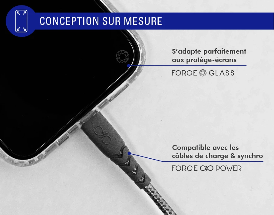 Coque Renforcée Apple IPhone 14 Plus PULSE Made In France Garantie à Vie Transparente Force Case 8 Coque Renforcée Apple IPhone 14 Plus PULSE Made In France Garantie à Vie Transparente Force Case – Image 6